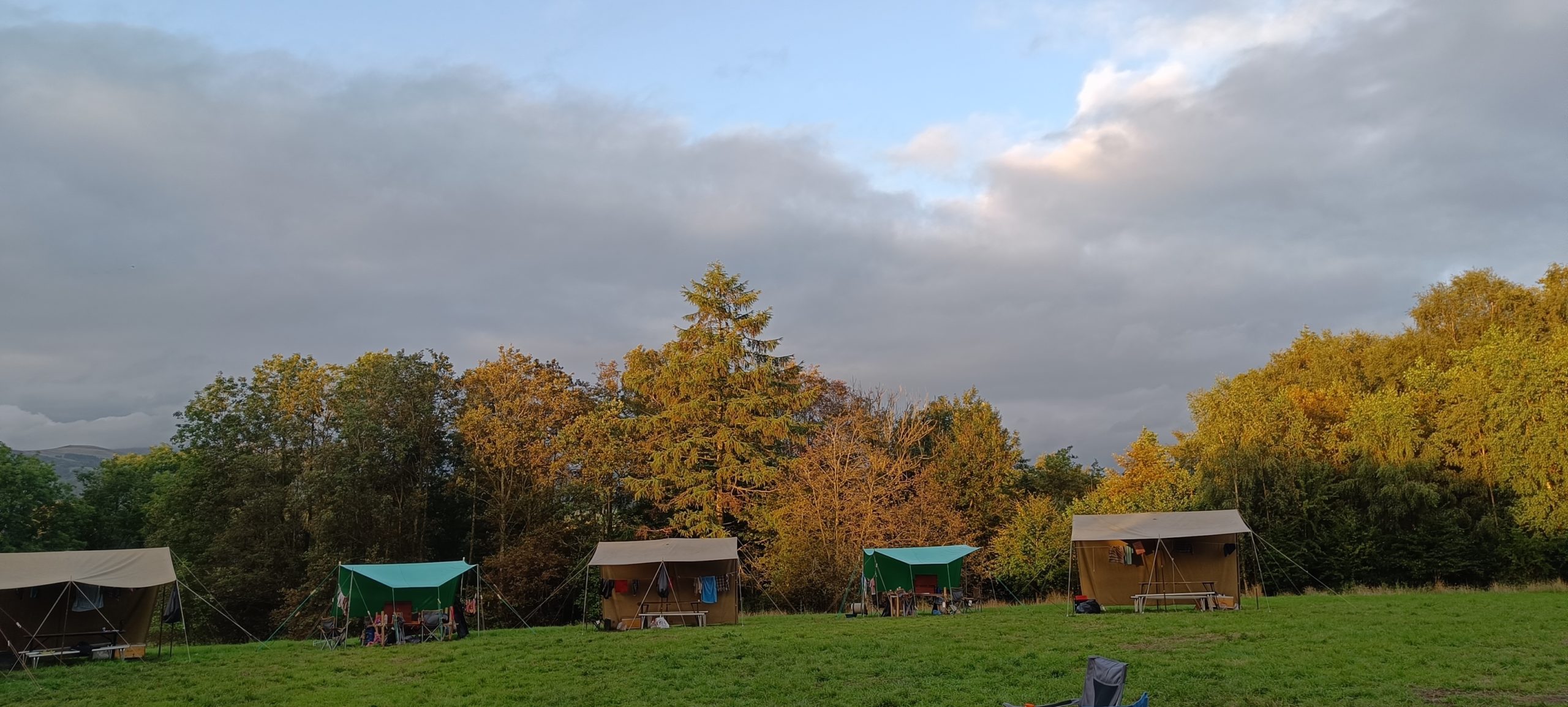 Mohicanen op kamp in Bowley