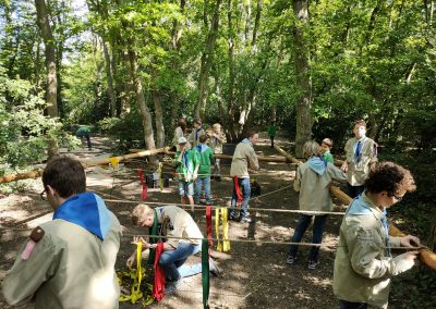 Scouts - lichtblauwe troep Mohicanen